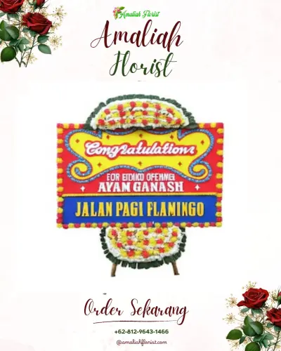 Bunga Papan Congratulation di Gunungtanjung